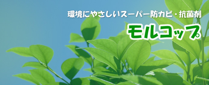環境にやさしいスーパー防カビ・抗菌剤　モルコップ